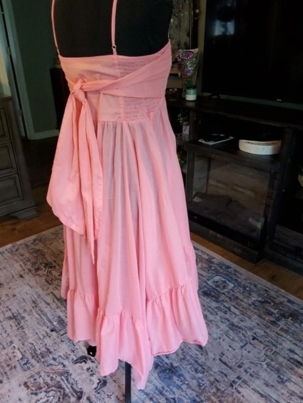 J. Crew Re-Imagined Spaghetti-Strap Ruffle-Hem Hi Low Dress NWOT Medium